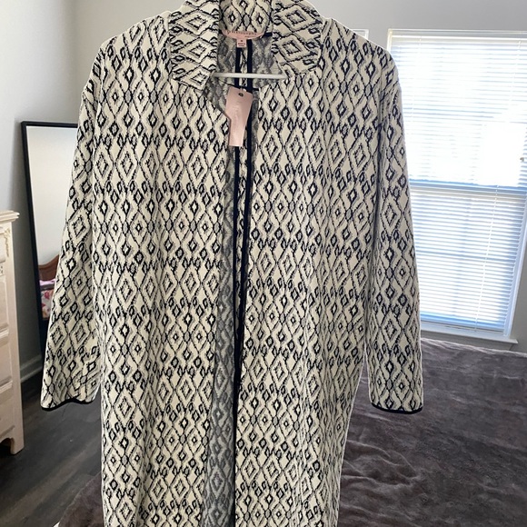 Philosophy Sweaters - Philosophy Silver Diamond Pattern Knit Sweater - NWT Size M